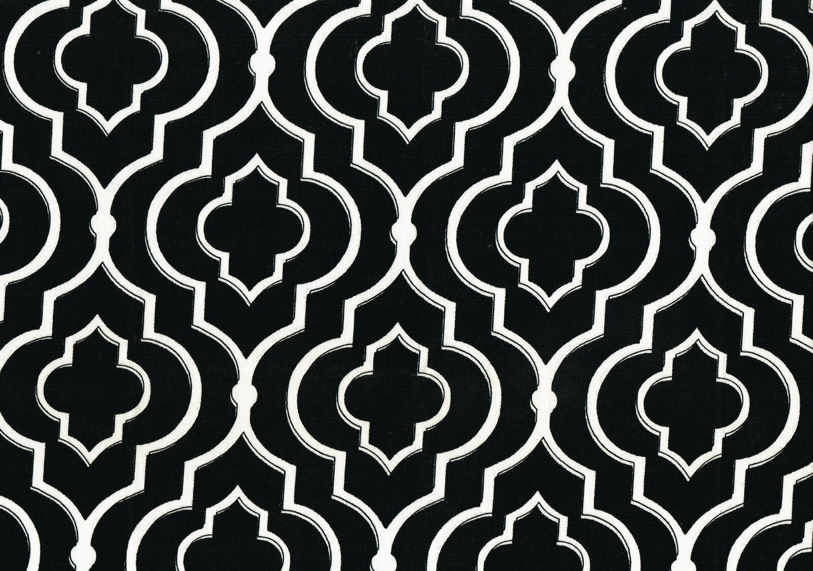 Mill Creek Fabric Dalg Tuxeda Black White Cotton  Drapery Upholstery 
