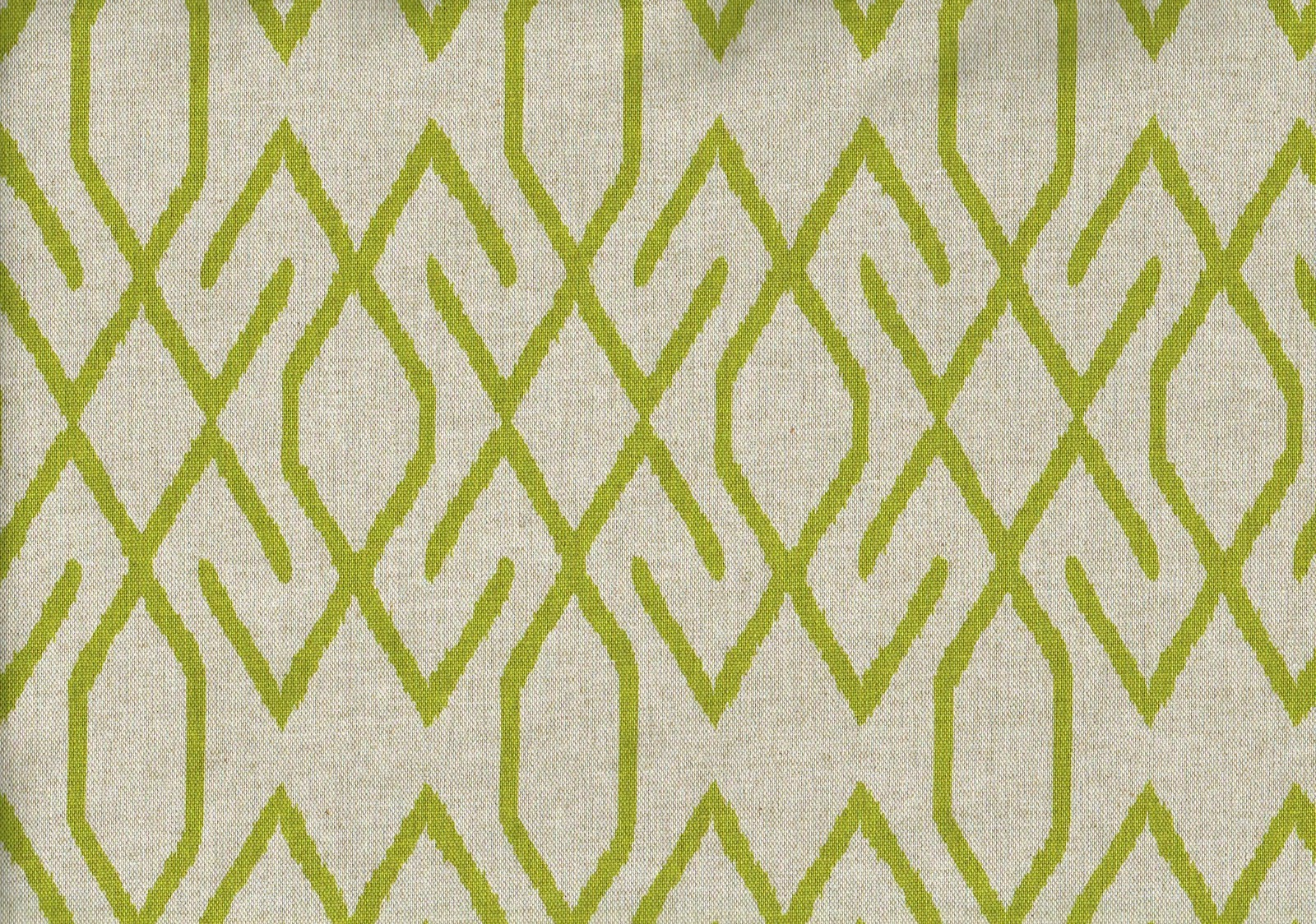 4 Yds Lacefield Fabric Zoe Lime  Cotton  Drapery Upholstery
