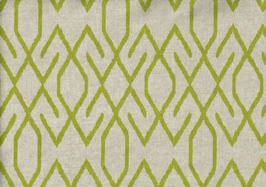 4 Yds Lacefield Fabric Zoe Lime  Cotton  Drapery Upholstery