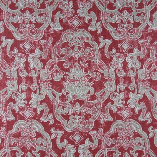 3.25 yds Lacefield Fabric Contessa Salmon Cotton Drapery Upholstery