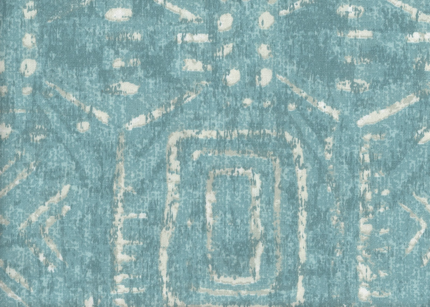 2.50 Yds Mill Creek Fabric Taranis  Blue  Print Cotton Drapery Upholstery