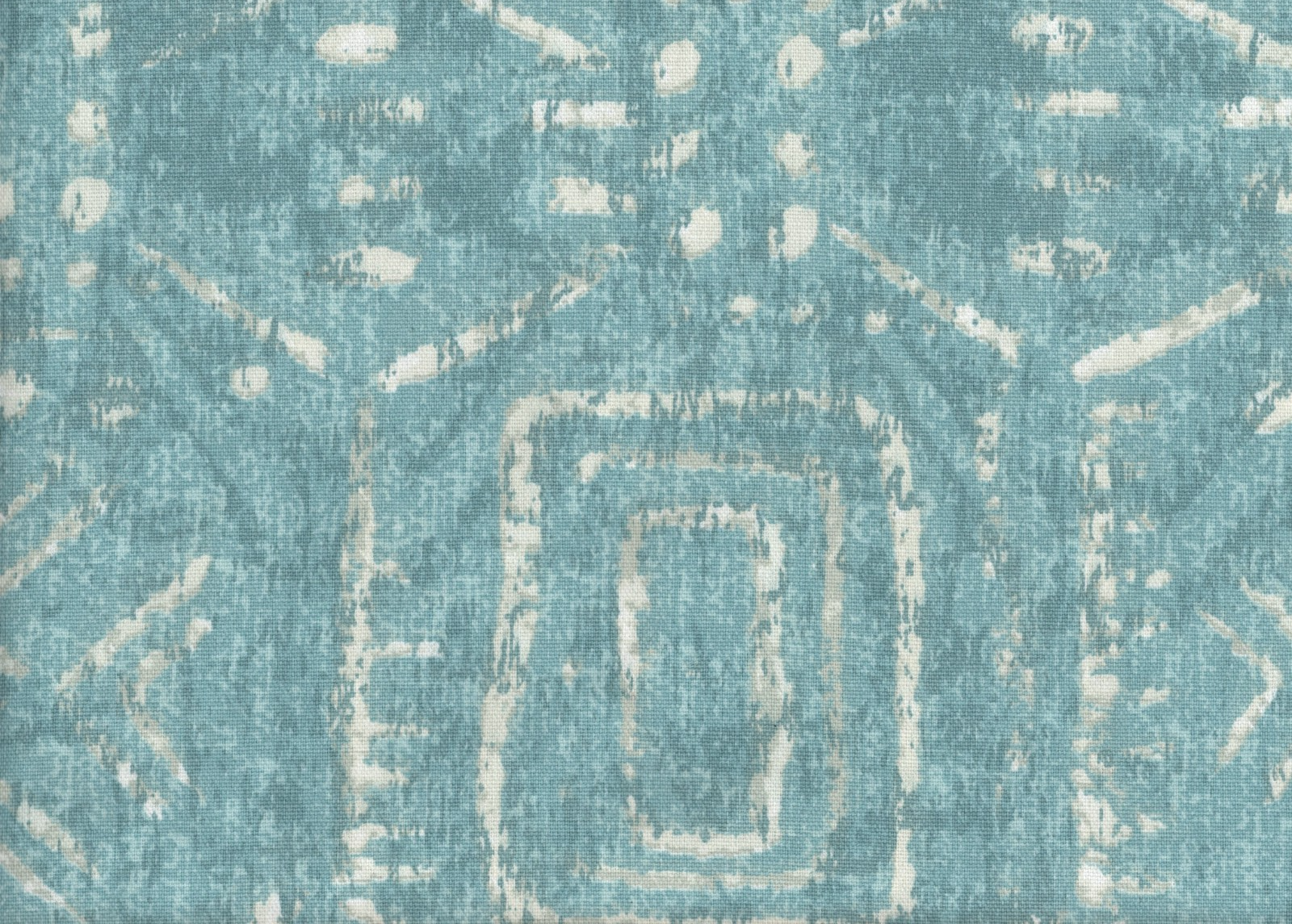 2.50 Yds Mill Creek Fabric Taranis  Blue  Print Cotton Drapery Upholstery