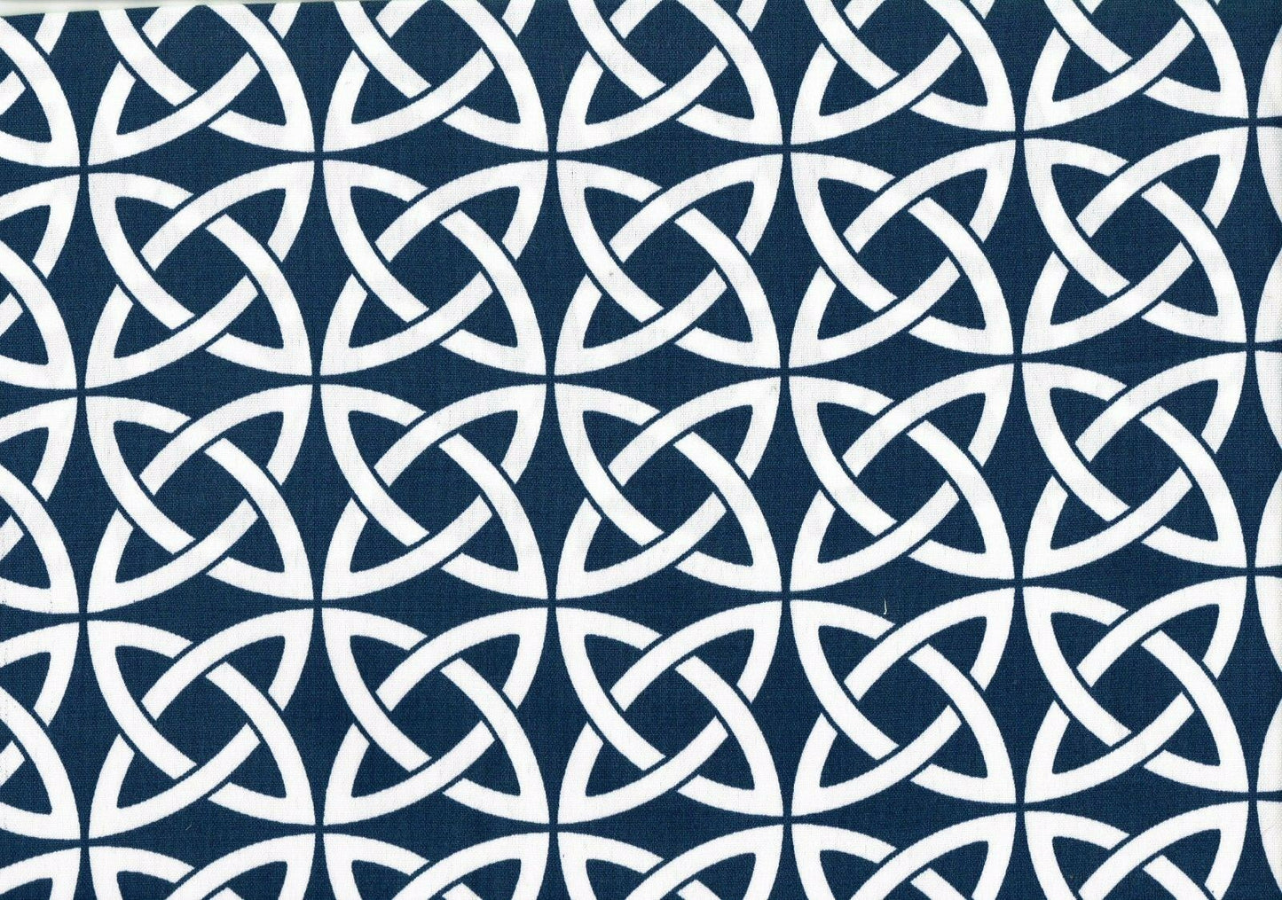 Designer Fabric Royal White Geometric Indoor/Outdoor   Drapery Upholstery 