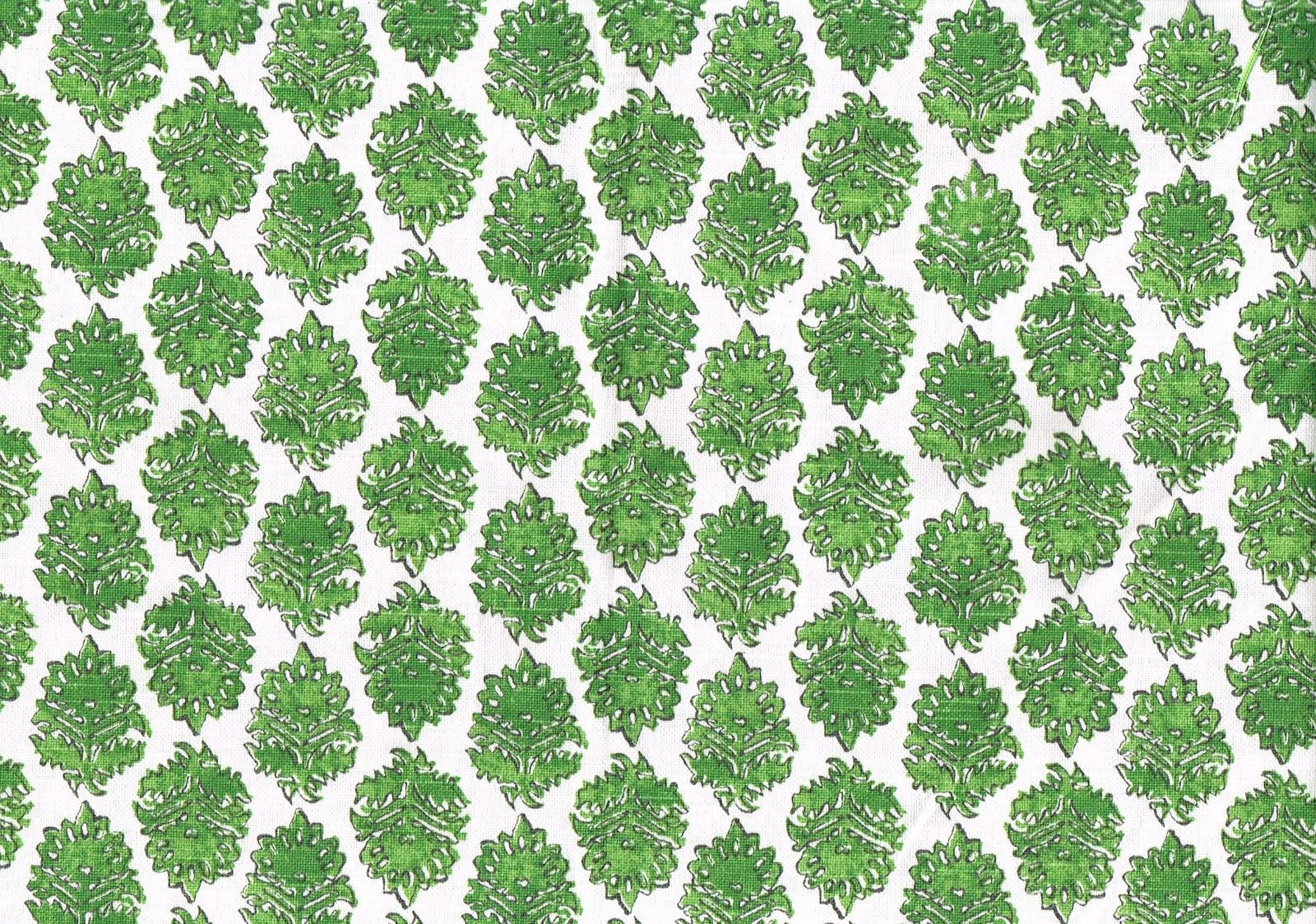 7 yds Lacefield Fabric Zira Green  Cotton Drapery Upholstery