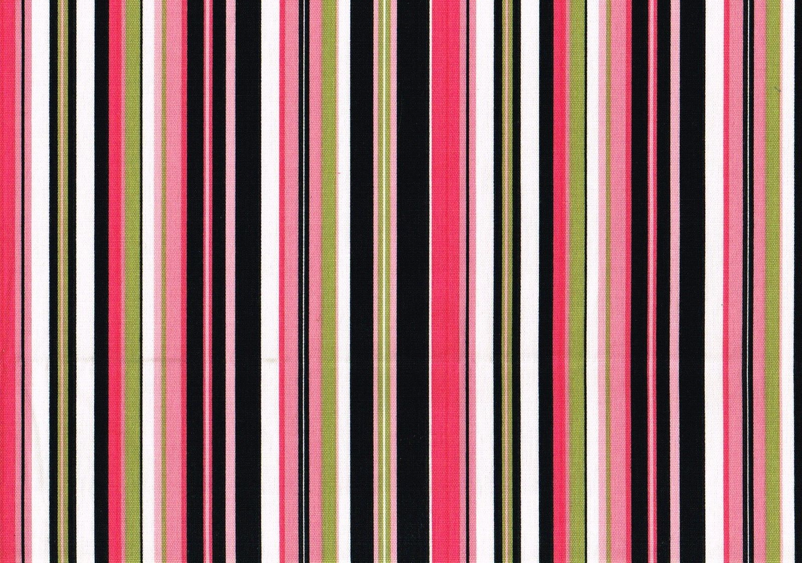 5 Yds Waverly Fabric Beach Umbrella Stripes  100% Cotton  Drapery Upholstery