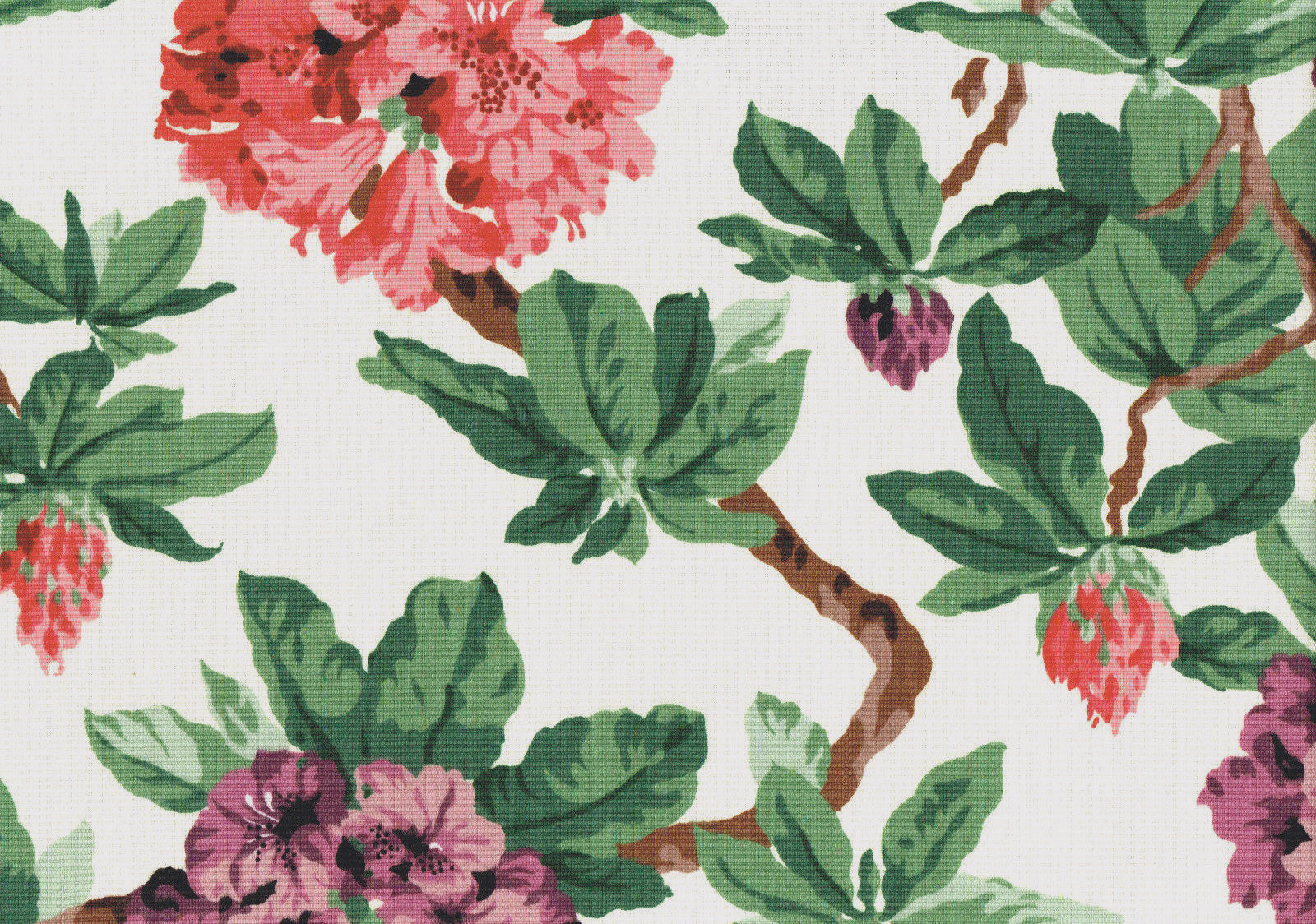Cyrus Clark Fabric Roxanne Off White Rose Lavender Floral Drapery Upholstery