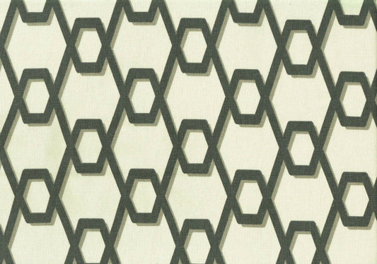 5 Yd Magnolia Home Fabric Rhythm Brown Khaki Cotton Print  Drapery Upholstery 