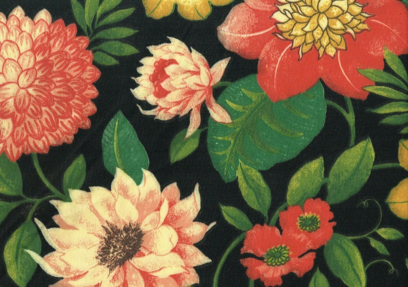 5 Yds Mill Creek Fabric  Red Gold Green Indoor/Outdoor  Drapery Upholstery 