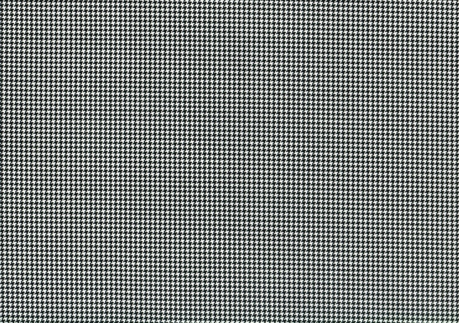 6 Yards Designer Fabric Black and White Houndstooth Check Drapery Upholstery