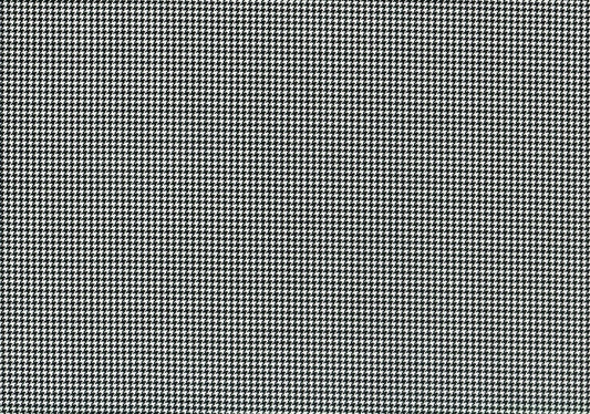 6 Yards Designer Fabric Black and White Houndstooth Check Drapery Upholstery