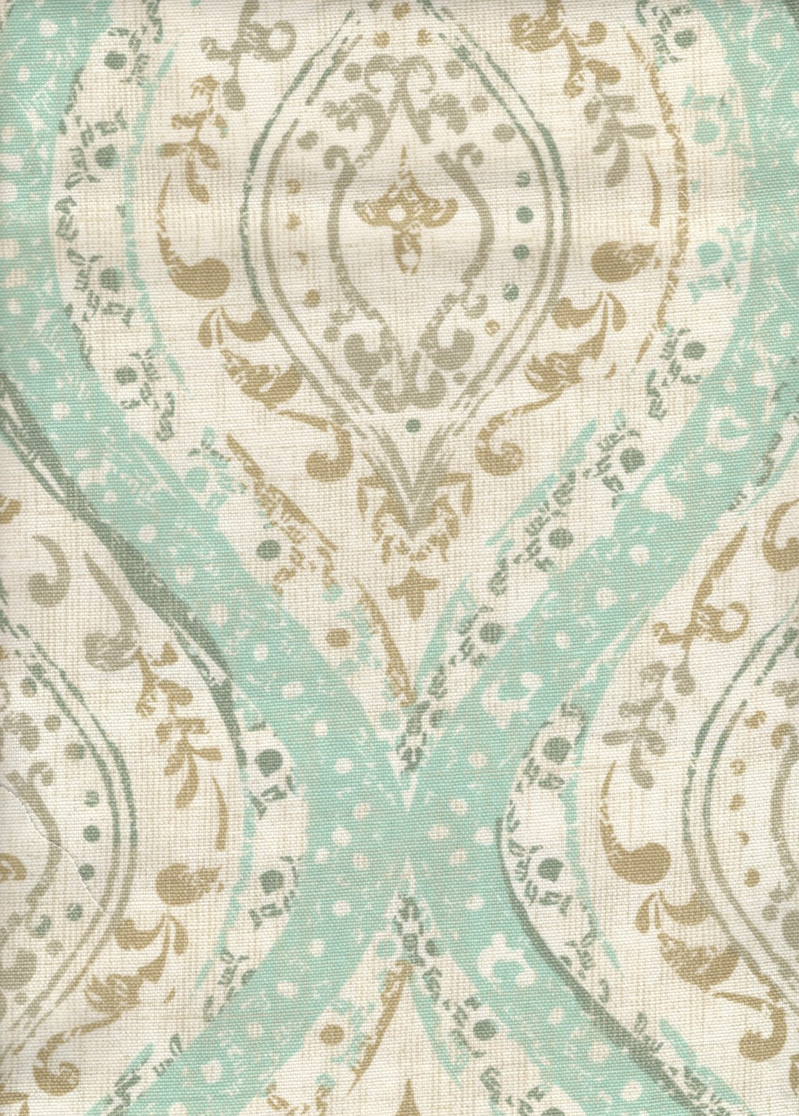 4 Yds Covington Fabric Ariana Spa Cotton Drapery Upholstery