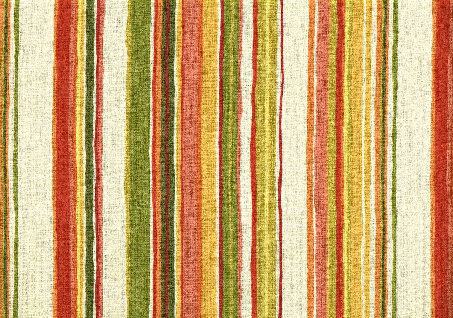 3.75 Yds Mill Creek Fabric Orange Green Yellow Off White Drapery Upholstery 