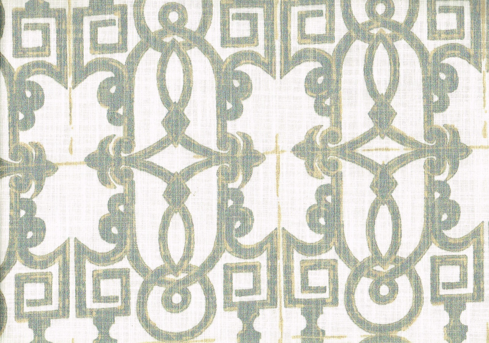 4.5 Yds Lacefield FabricSeille Champagne Cotton  Drapery Upholstery