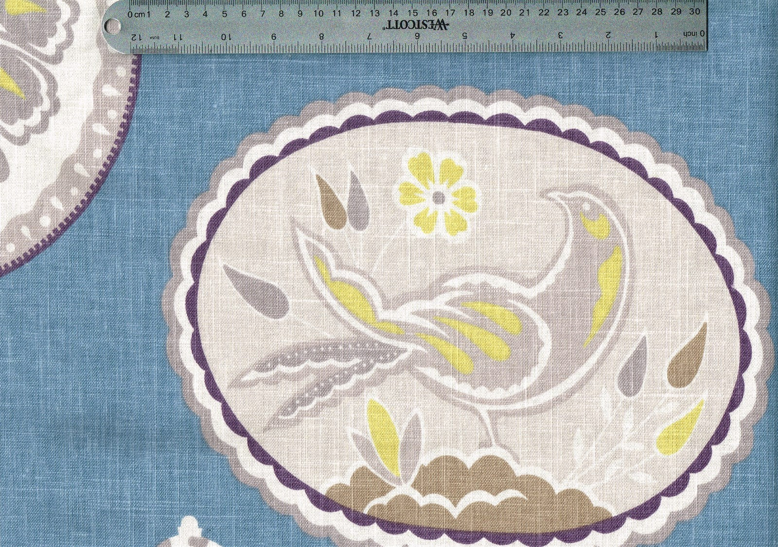 4.50 Yds Braemore Fabric Imperial Treasure Blue Drapery Upholstery