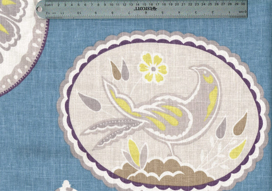 4.50 Yds Braemore Fabric Imperial Treasure Blue Drapery Upholstery