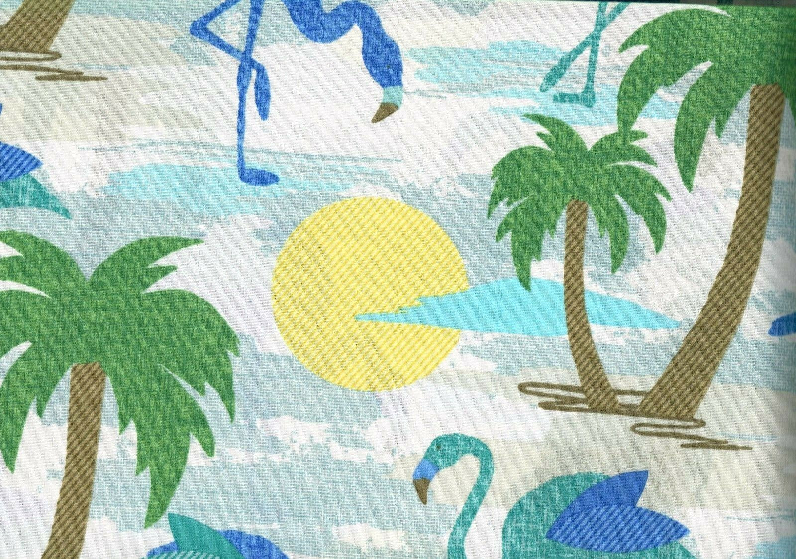 6.25Yds Mill Creek Fabric  Flamingo Multi Indoor/Outdoor Drapery Upholstery 