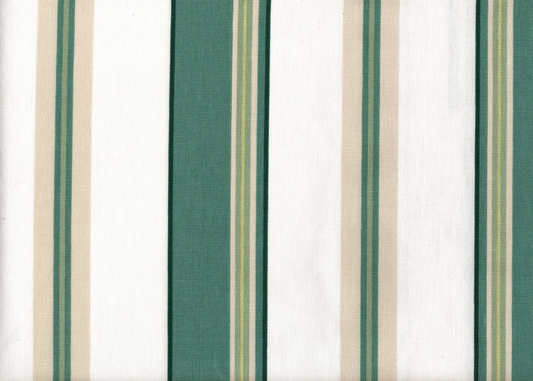 5 Yds Waverly Fabric Simple Stripe Cotton  Drapery Upholstery