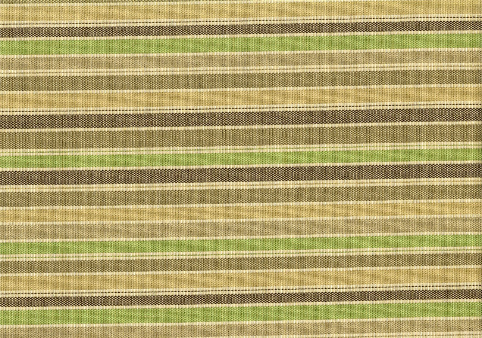 3.75 Yds  Glen Raven Co Green Gold Brown Beige  Stripe Woven   Upholstery 