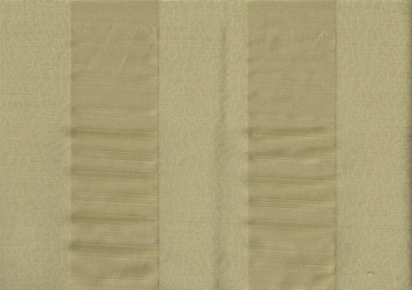 3 Yds Robert Allen Running Path Green Tea Gold Stripe Drapery  Upholstery 