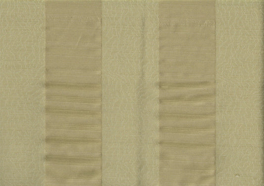 3 Yds Robert Allen Running Path Green Tea Gold Stripe Drapery  Upholstery 