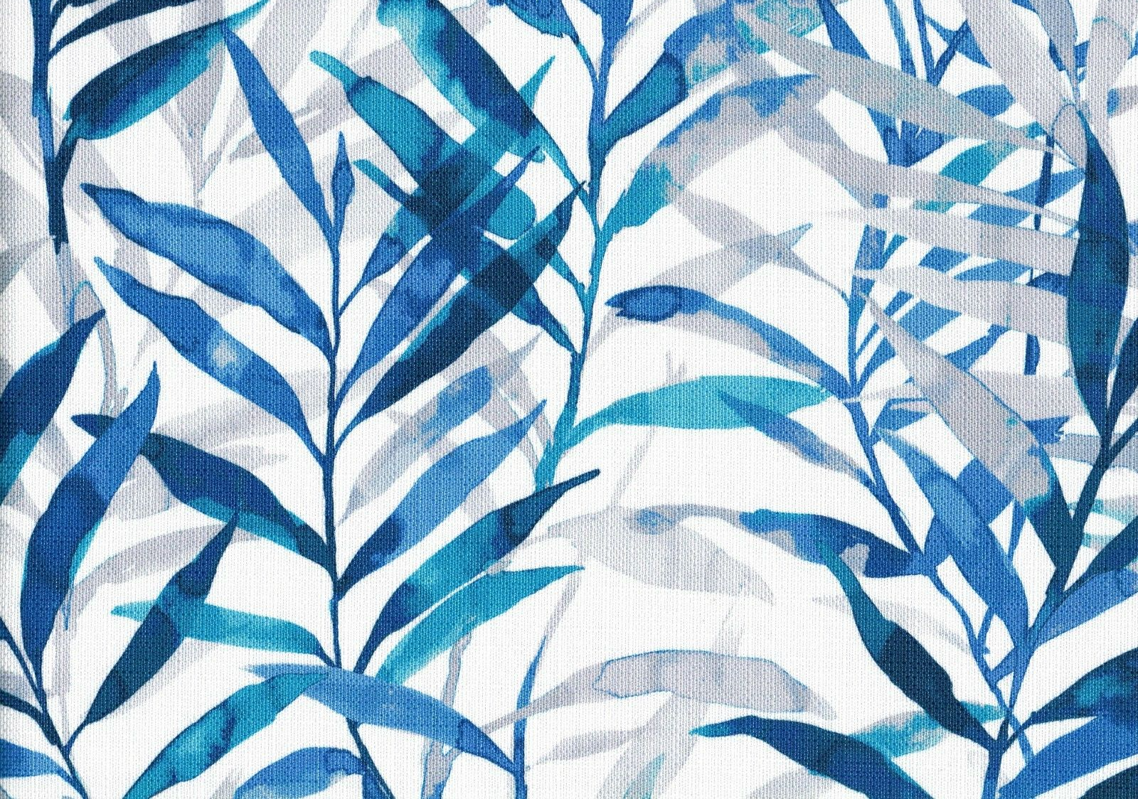 2.5  Yds PKaufmann Fabric Gor Do Senegal Palm Blue Beige White  Upholstery
