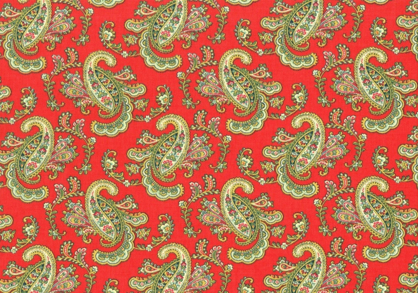 Waverly Fabric Pretty Paisley Jewel  Cotton  Drapery Upholstery  