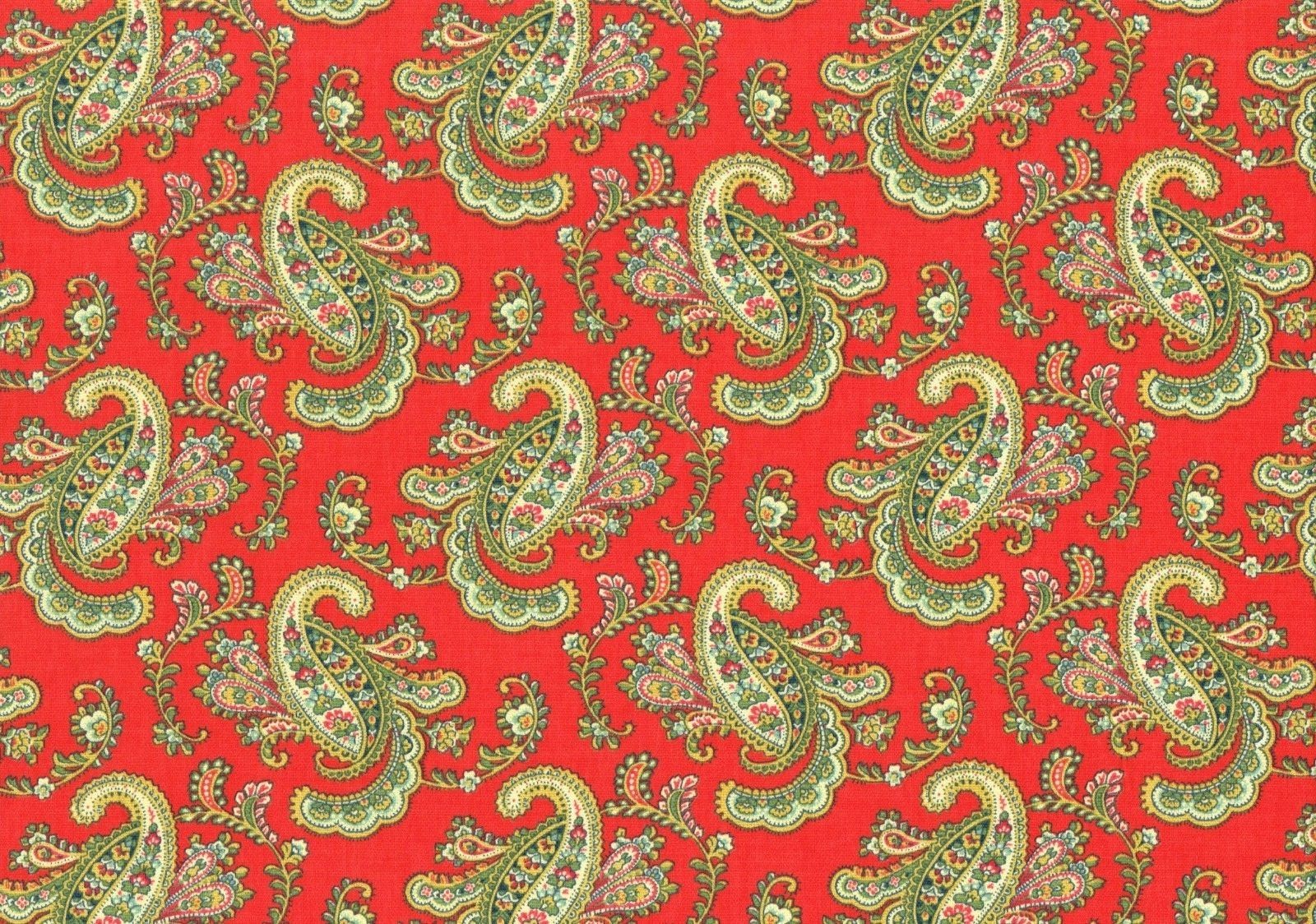 Waverly Fabric Pretty Paisley Jewel  Cotton  Drapery Upholstery  