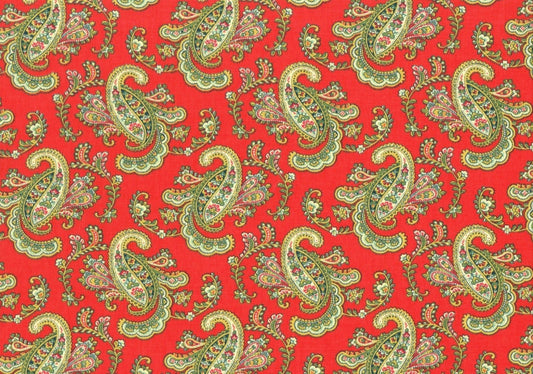 Waverly Fabric Pretty Paisley Jewel  Cotton  Drapery Upholstery  