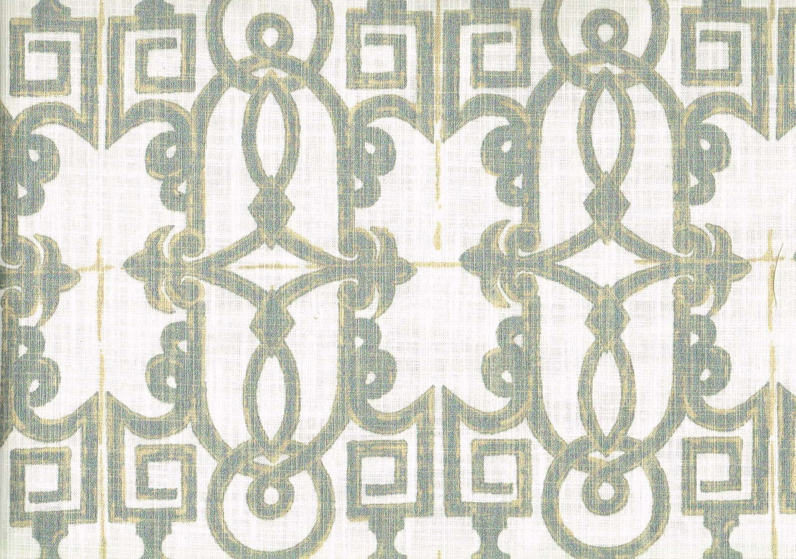 4.5 Yds Lacefield FabricSeille Champagne Cotton  Drapery Upholstery
