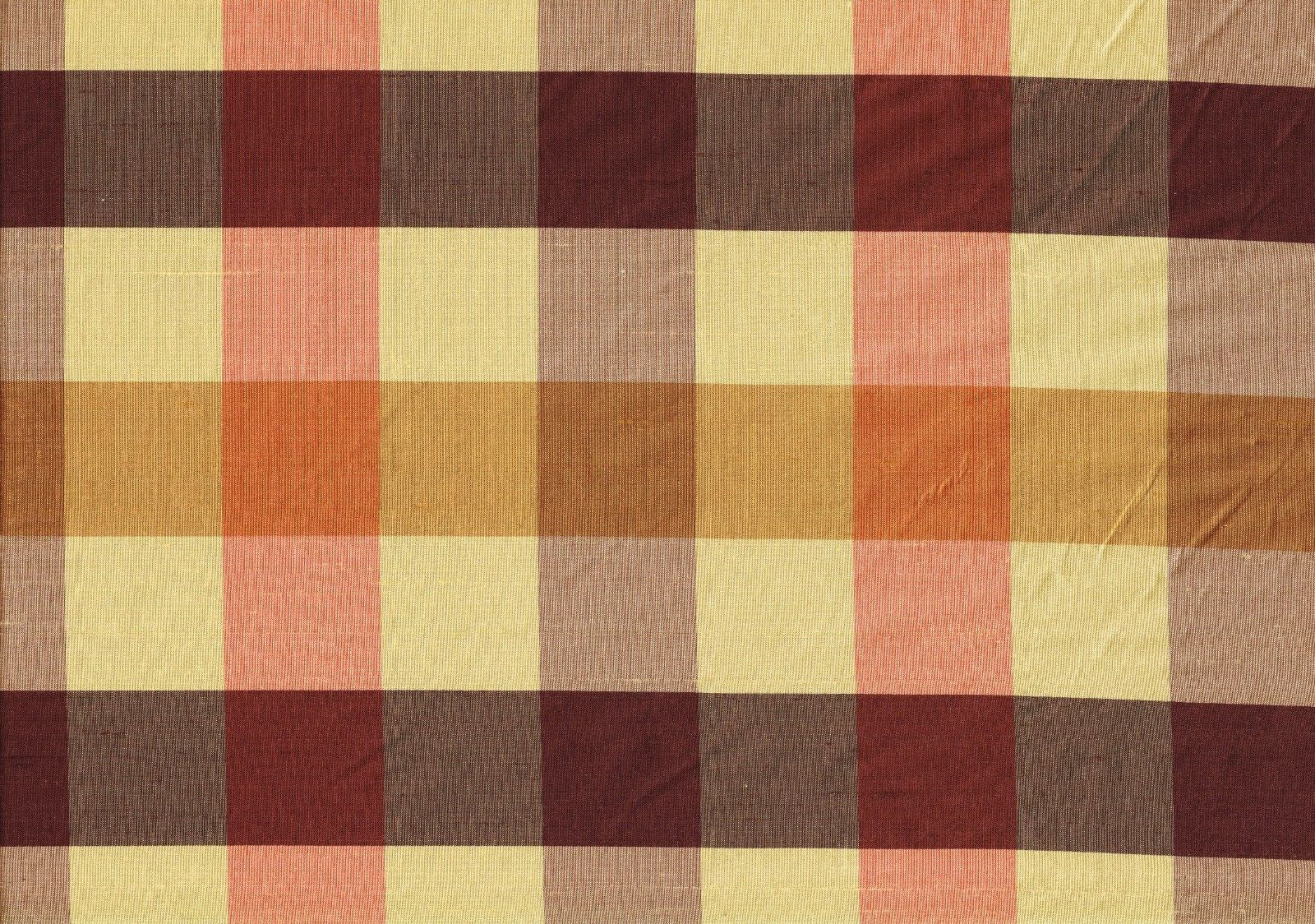 Avon Silk Fabric  100%  Silk Burgundy Gold Drapery Upholstery