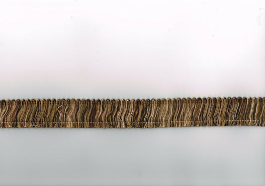 Phoenix Trim General Dan  Fringe Black Brown Burgundy      1.75"  Wide 