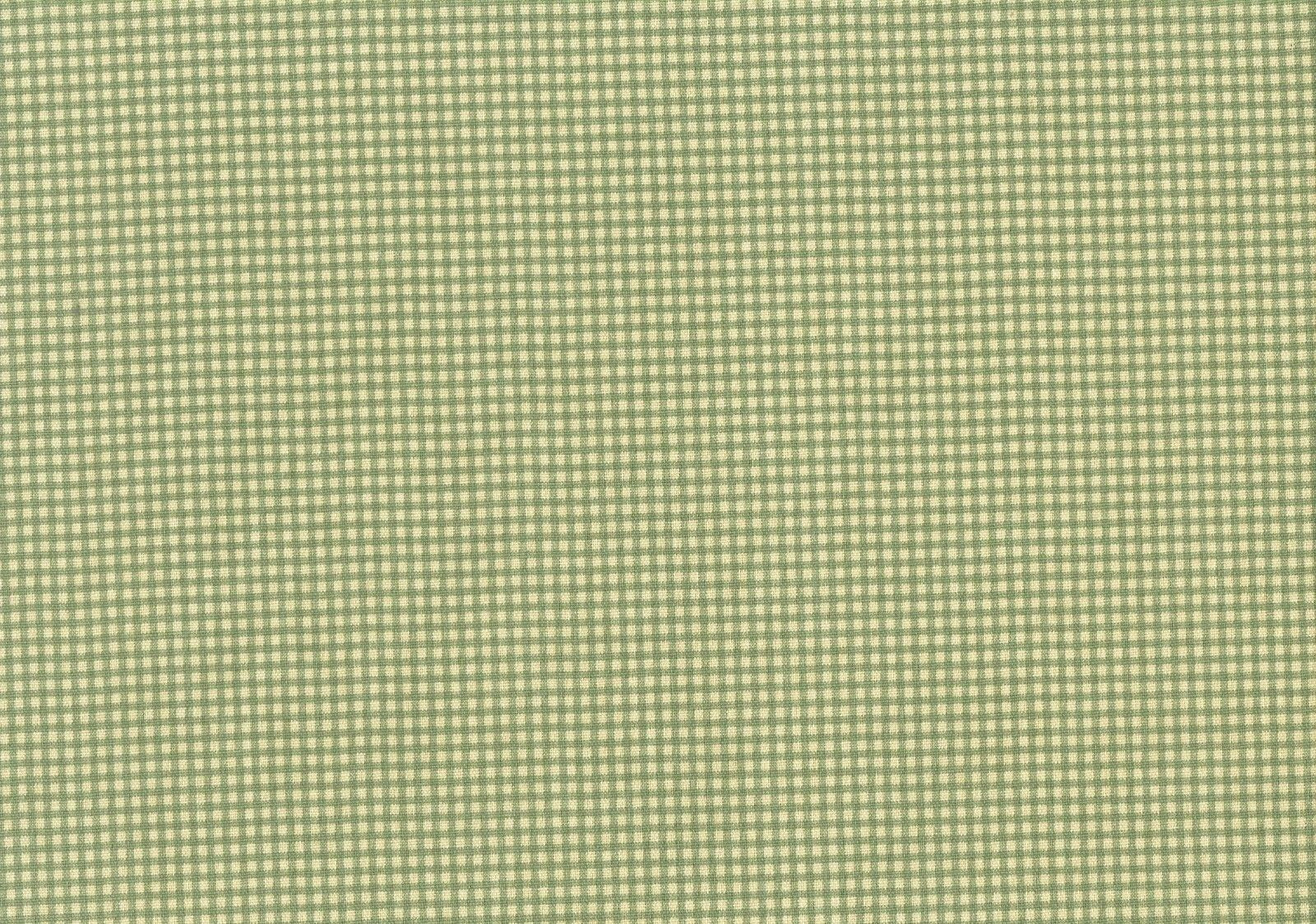 Designer Fabric Green  Check Cotton  Drapery Upholstery 