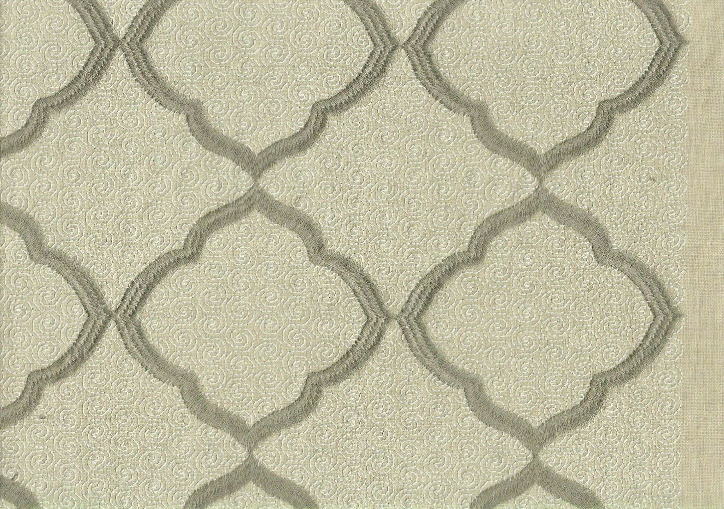 Richloom Fabric Platinum Collection Capricorn Embroidered Drapery Upholstery 