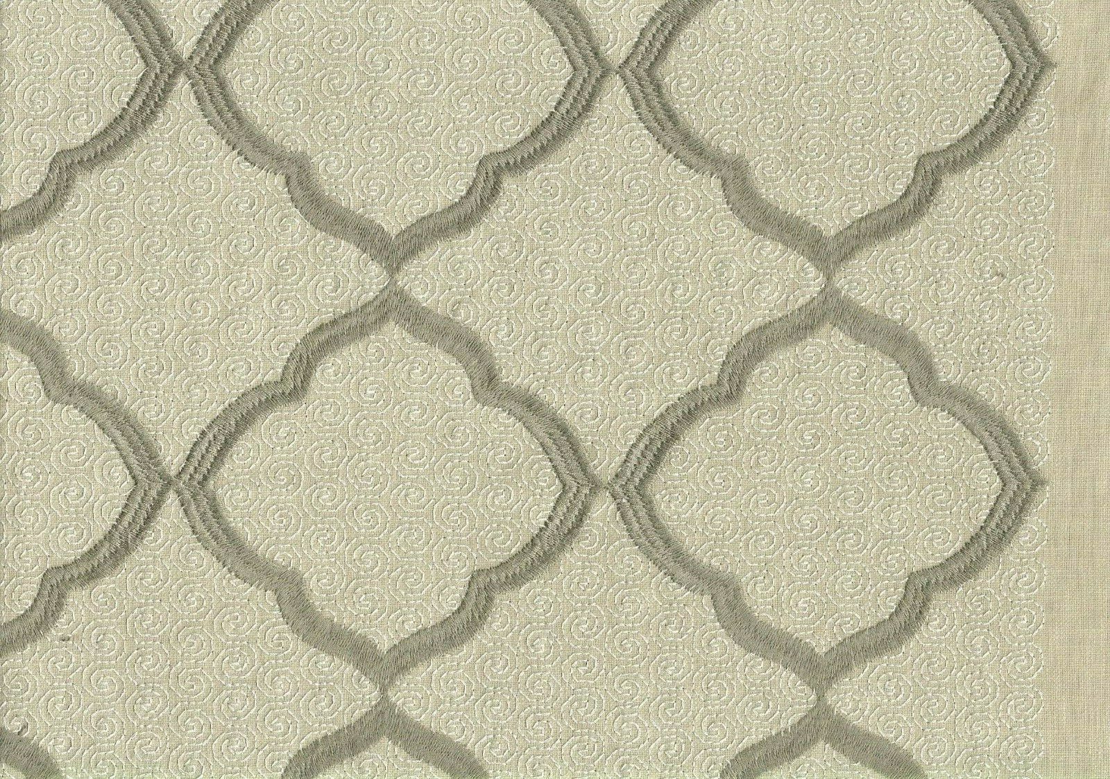 Richloom Fabric Platinum Collection Capricorn Embroidered Drapery Upholstery 