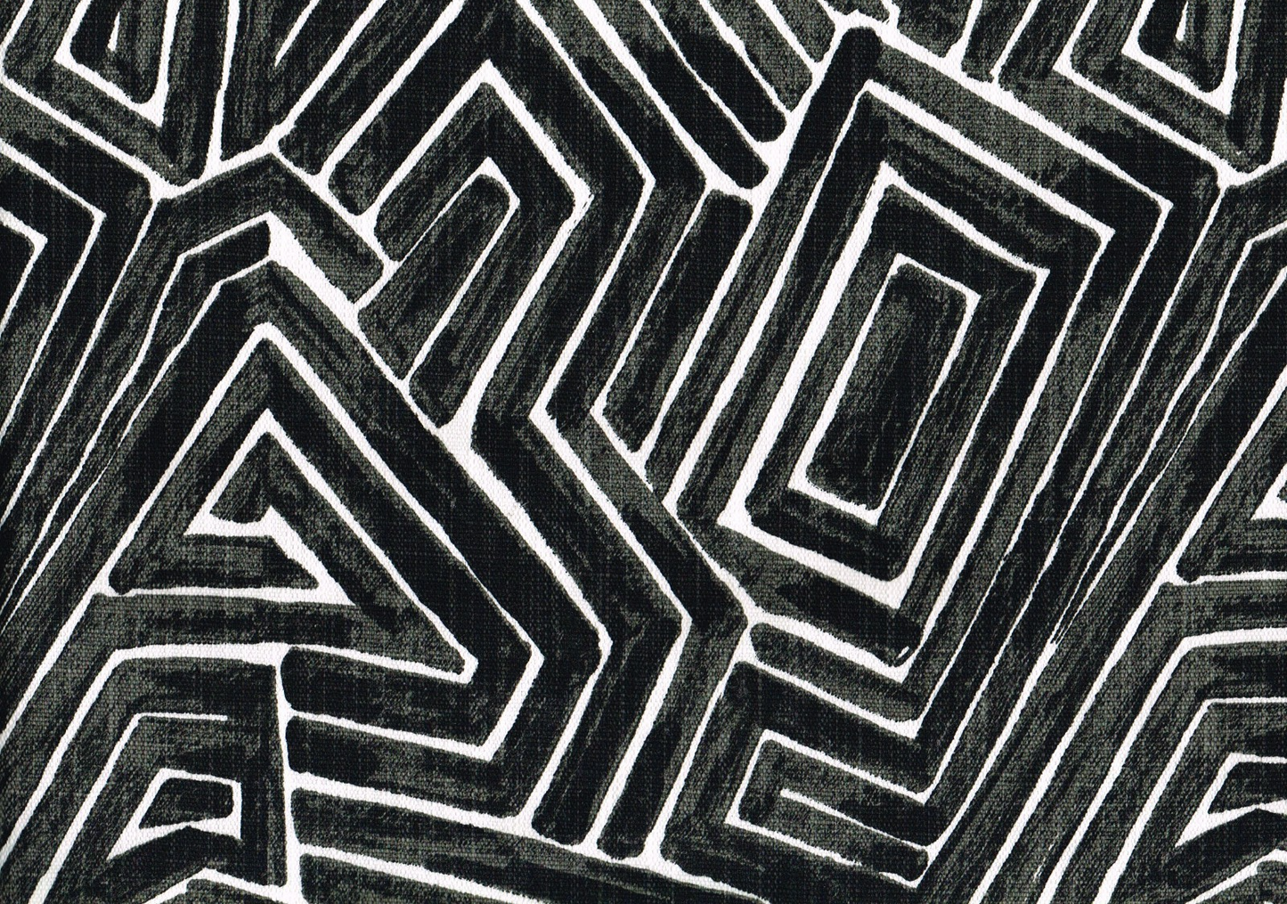 Lacefield  Fabric Maze  Chatham White Mars Black Drapery Upholstery