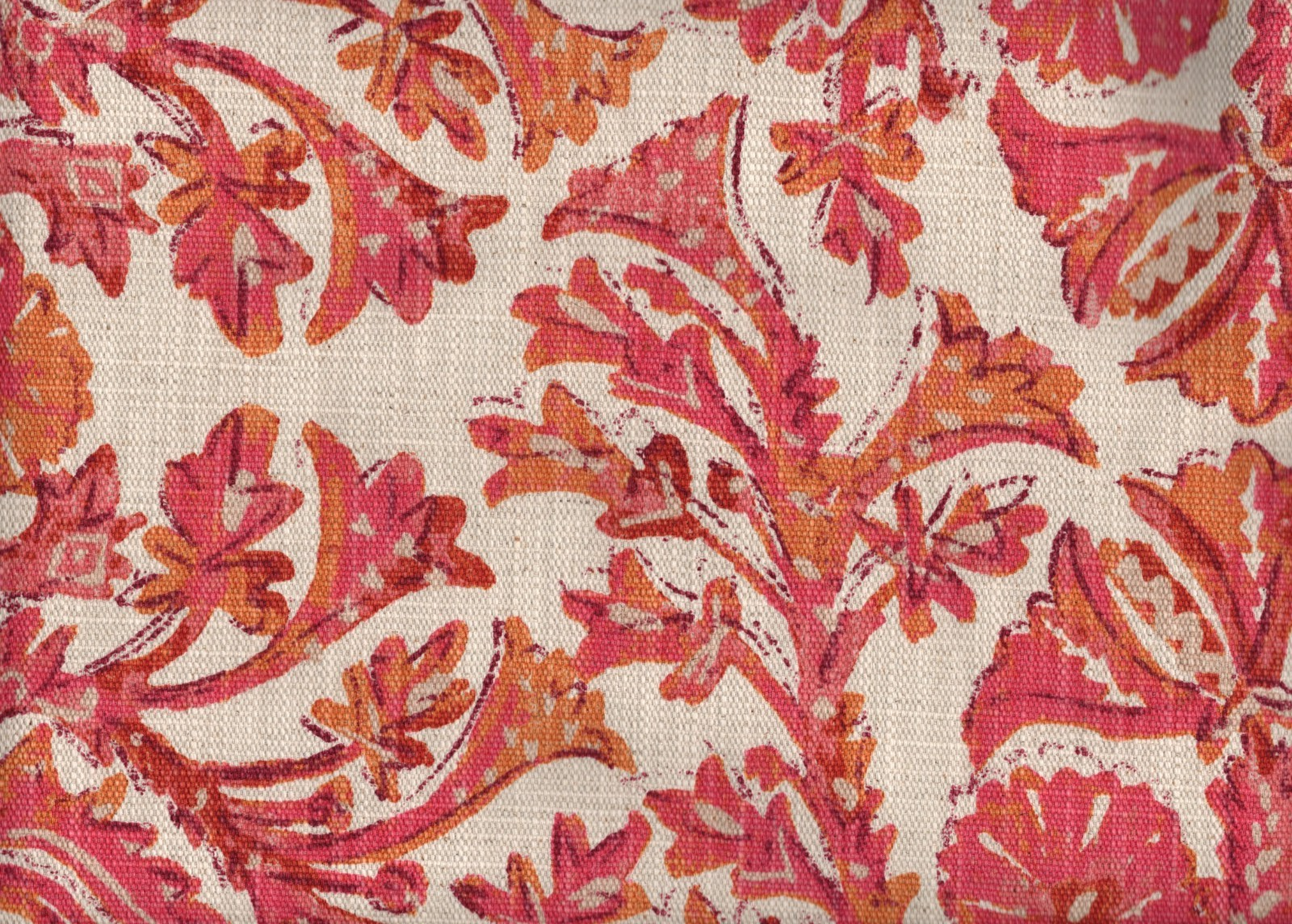 2.5 Yds Lacefield Fabric  Sofia Rosa  Cotton  Drapery Upholstery