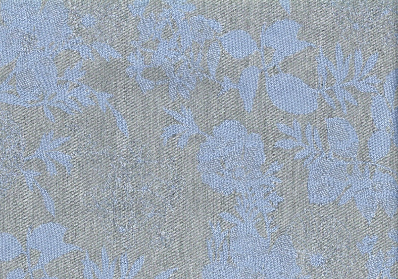 5 Yds Sunbrella Fabric  Robin Egg Blue Brown  Woven Acrylic   Upholstery
