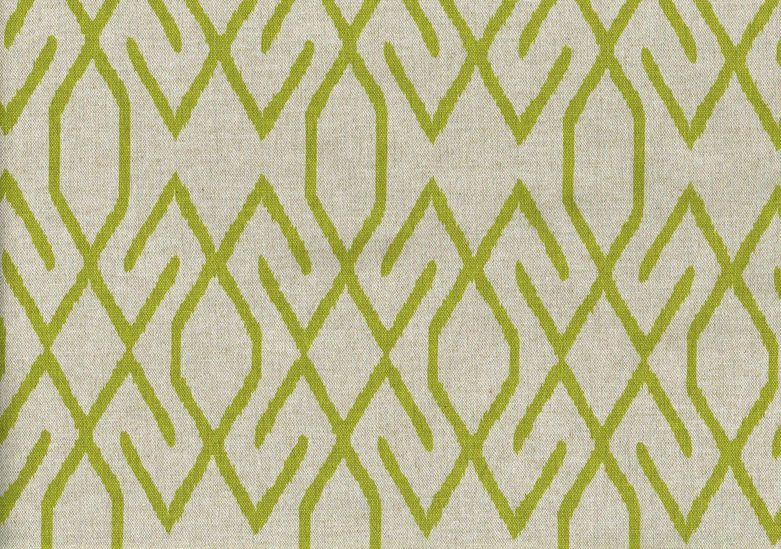 4 Yds Lacefield Fabric Zoe Lime  Cotton  Drapery Upholstery