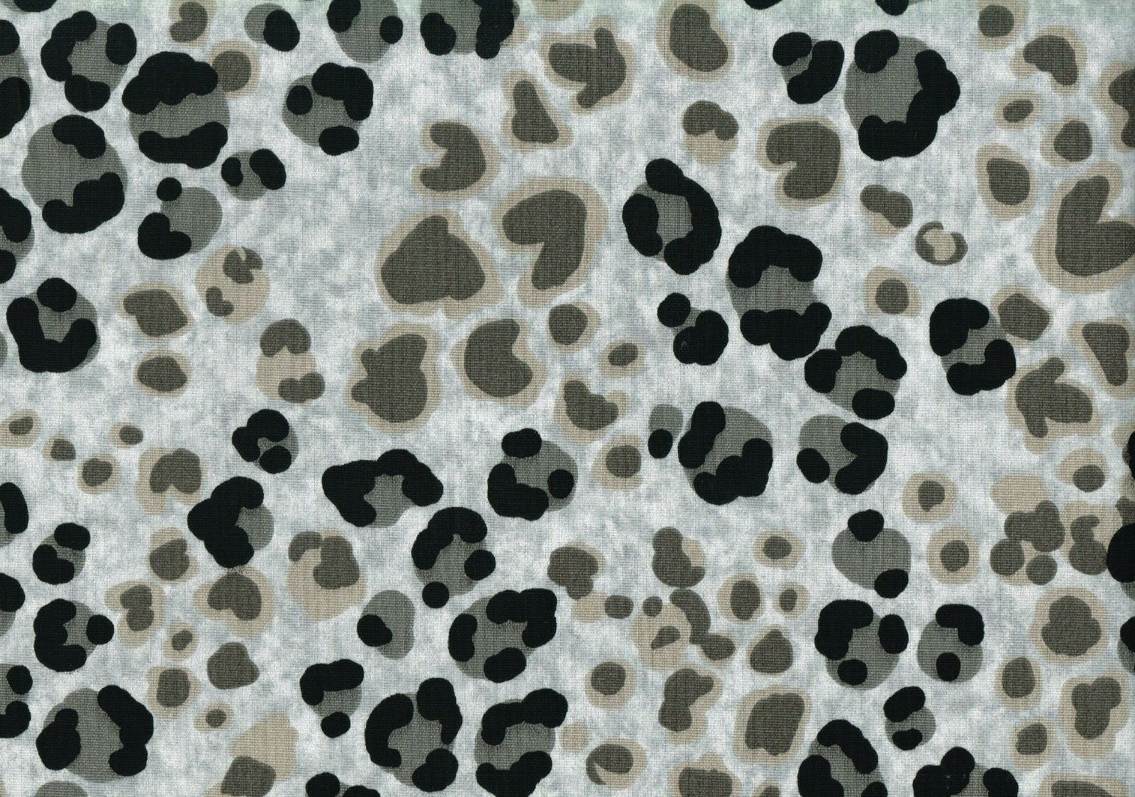 Designer Fabric Taupe Gray Black  Cotton Duck Print  Drapery Upholstery 