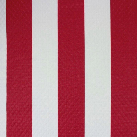 6 Yards Mill Creek Red and  White Inndoor/Outdoor  Print Drapery Upholstery