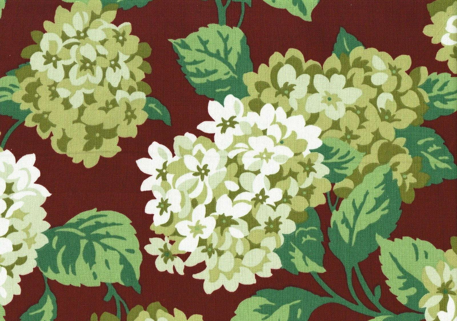 Magnolia Home Fabric Summer Wind Red  Cotton Duck  Print  Drapery Upholstery 
