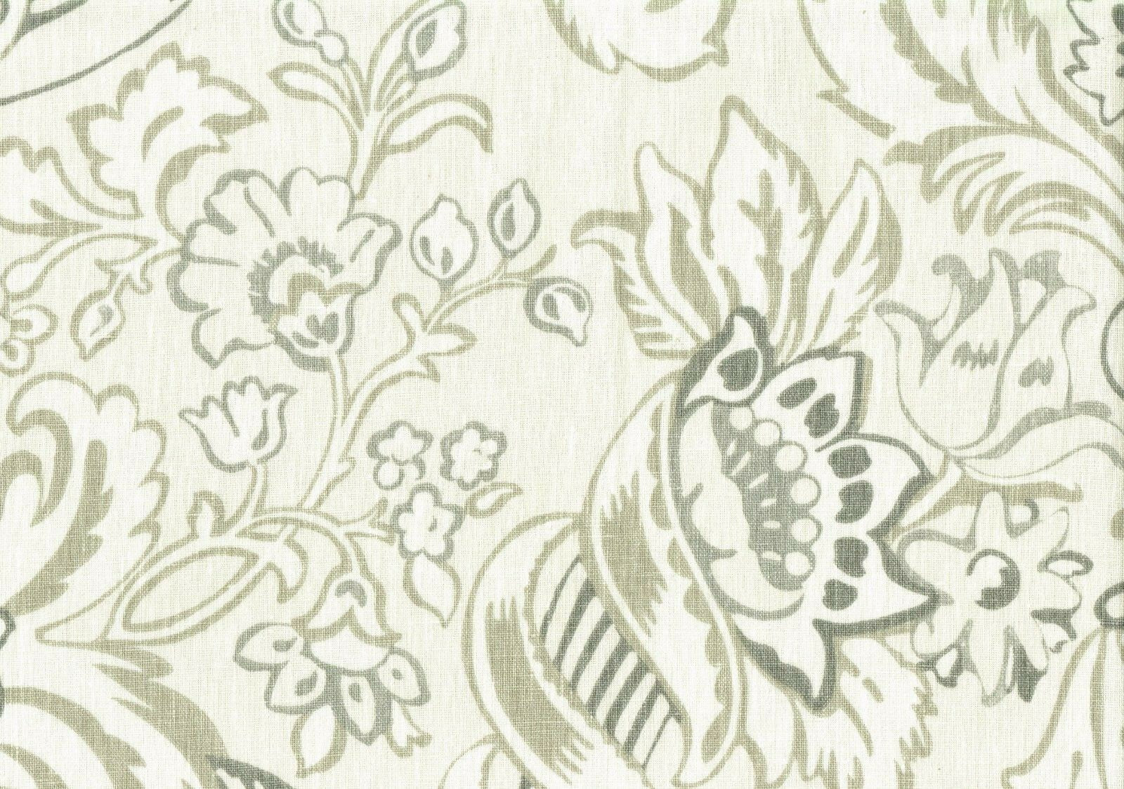 5 Yds Portfolio Textiles Fabric Cream Taupe Gray Cotton  Drapery Upholstery 