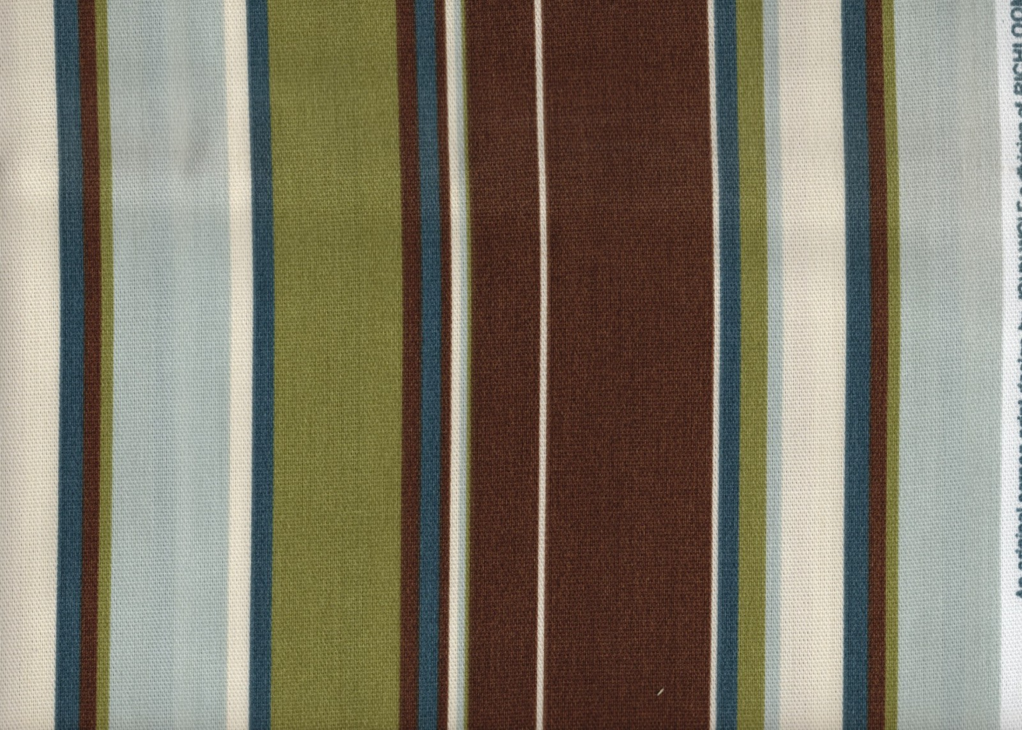 3.50 Yds Richloom Fabric John Wolf Cove Stripe Indoor/Outdoor Drapery Upholstery