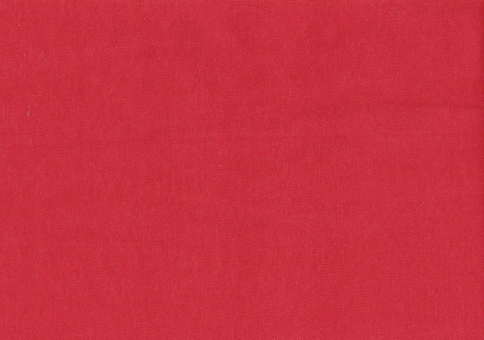 Golding Fabric Red Denim Cotton  Drapery  Upholstery 