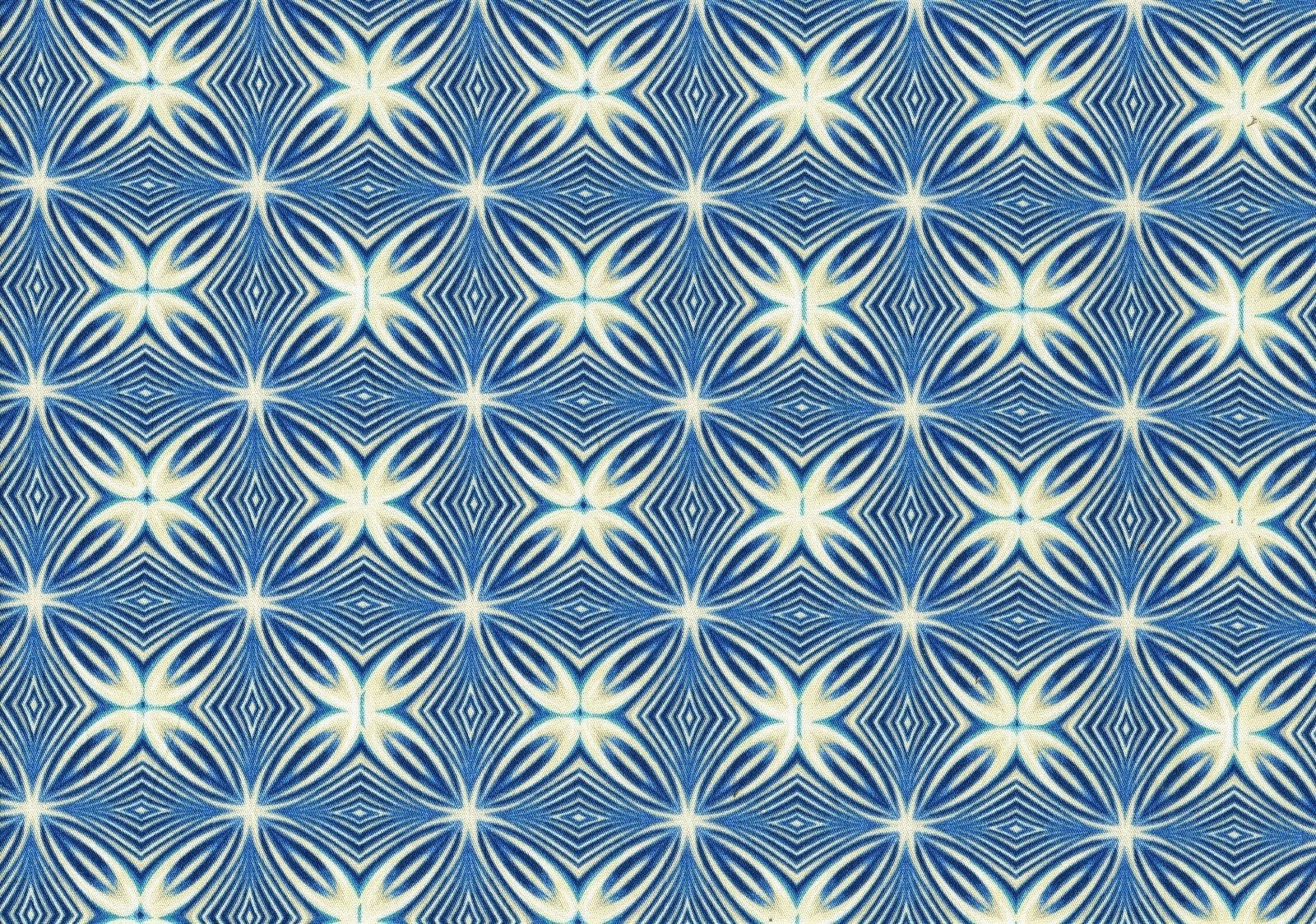 Waverly Fabric Saohenna Sapphire Blue White Cotton Drapery Upholstery 