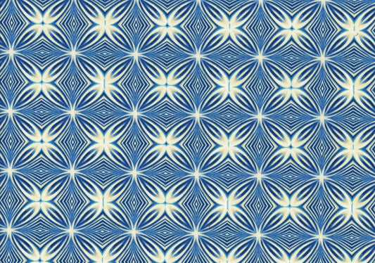 Waverly Fabric Saohenna Sapphire Blue White Cotton Drapery Upholstery 