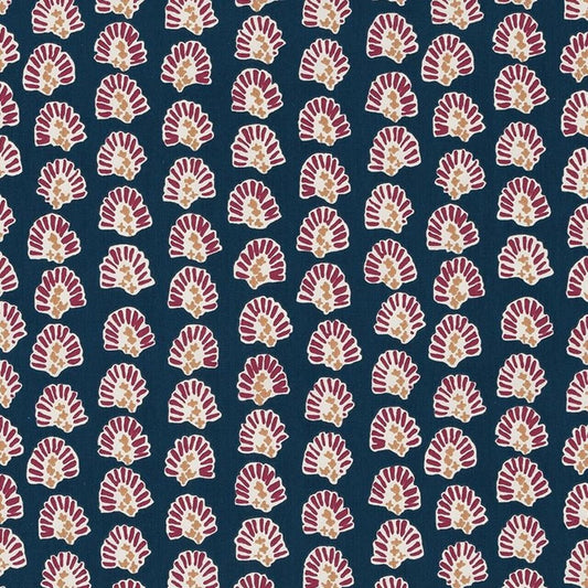  Robert Allen Fabric Kola Stencil Berry  Cotton   Drapery Upholstery   