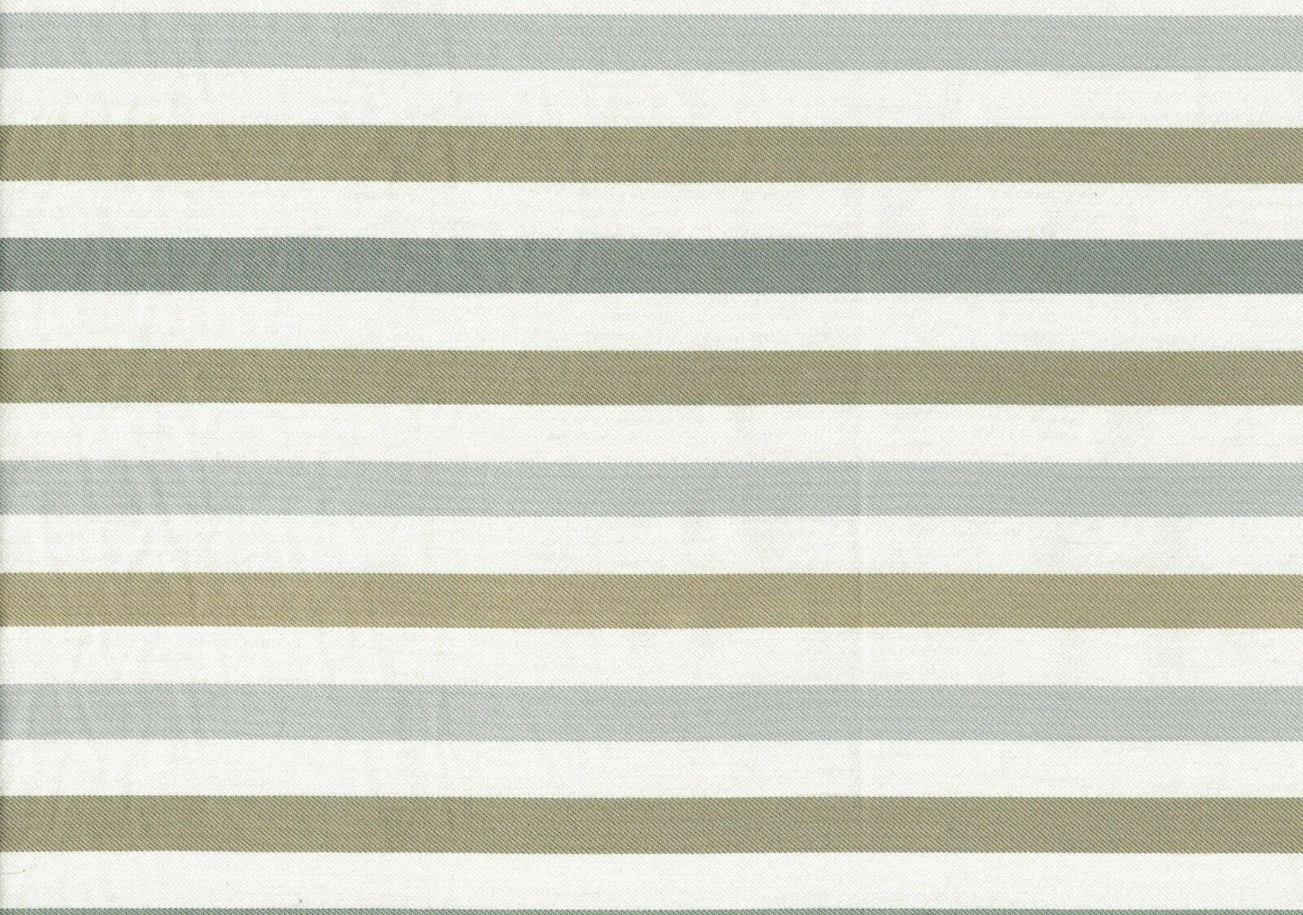8 Yards Designer Fabric Ecru Gray Tan Striped  Woven Upholstery 