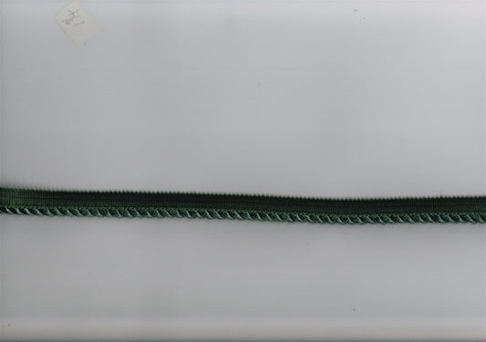 Conso Trim 1/2" Lip Cording Dark Green Drapery Upholstery BTY 