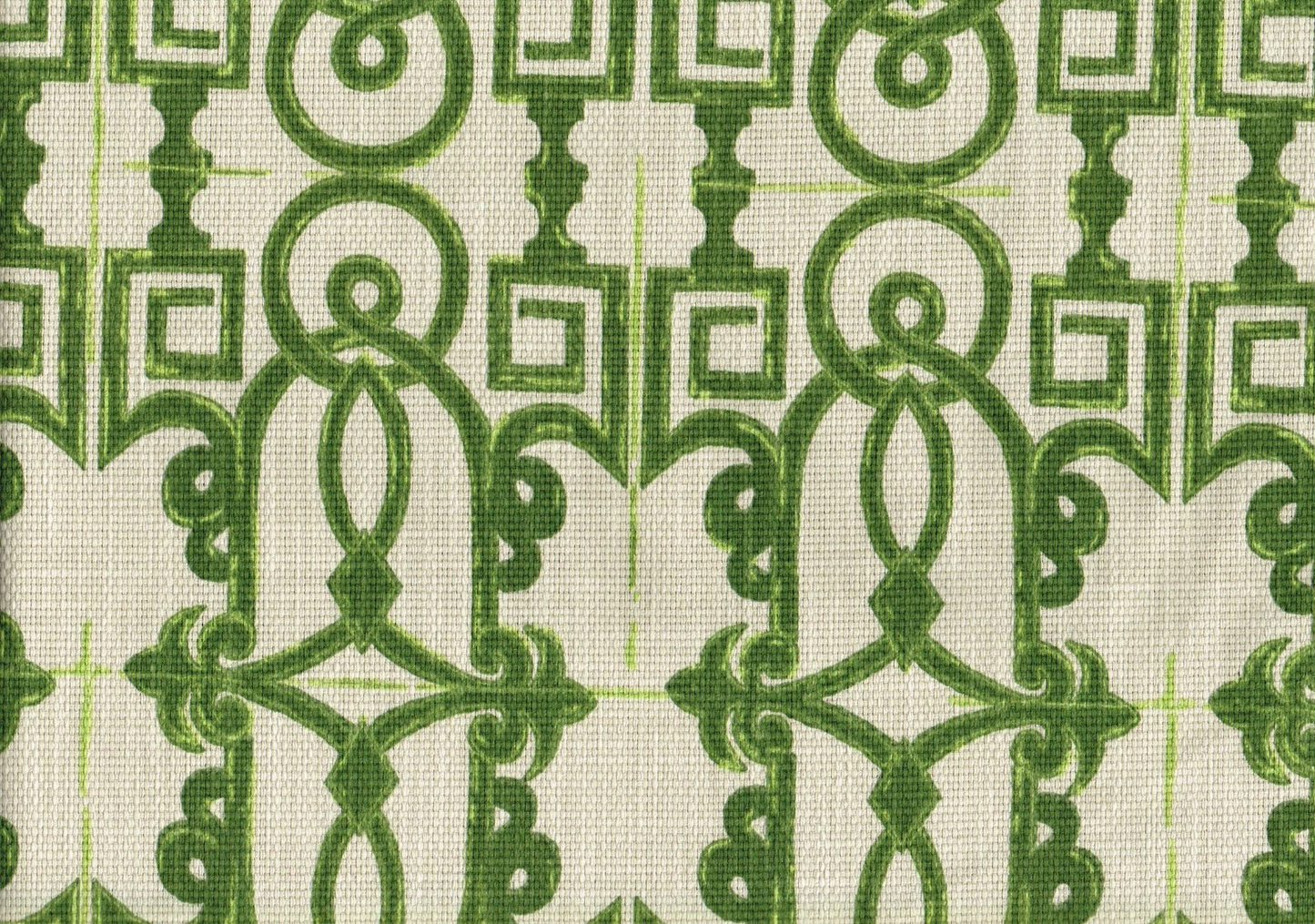 3.5 Yds Lacefield Fabric  Seville Olive Cotton  Drapery Upholstery